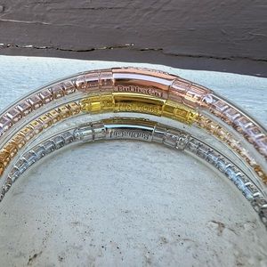 NWT BuDhaGirl "crystal three queens" bangles